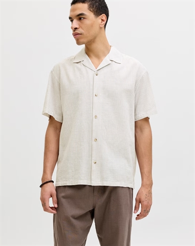 Jack & Jones - JJESummer Blend Resort Skjorte - Crockery